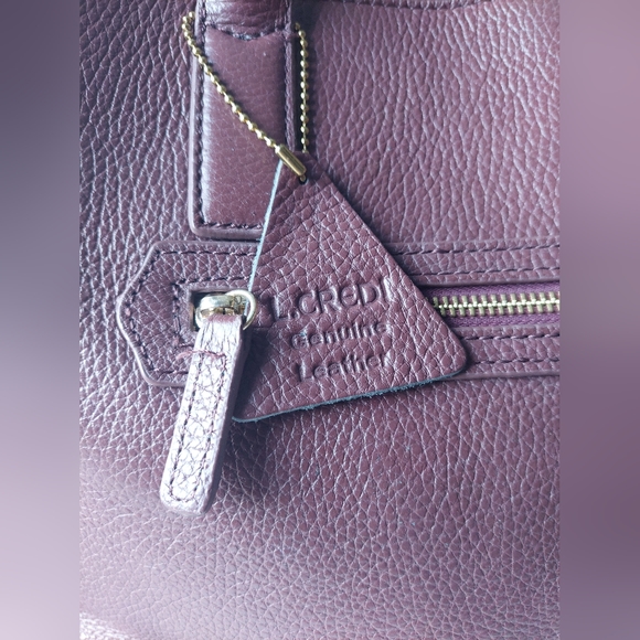 Beautiful auburn handbag by L.Credi - Picture 7 of 11